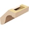 Ekena Millwork 5-inch W x 6-inch D x 6-inch H Del Monte Rough Cedar Woodgrain TimberThane Knee Brace, Primed BRCUR05X06X06DELRCPR - alternate 4